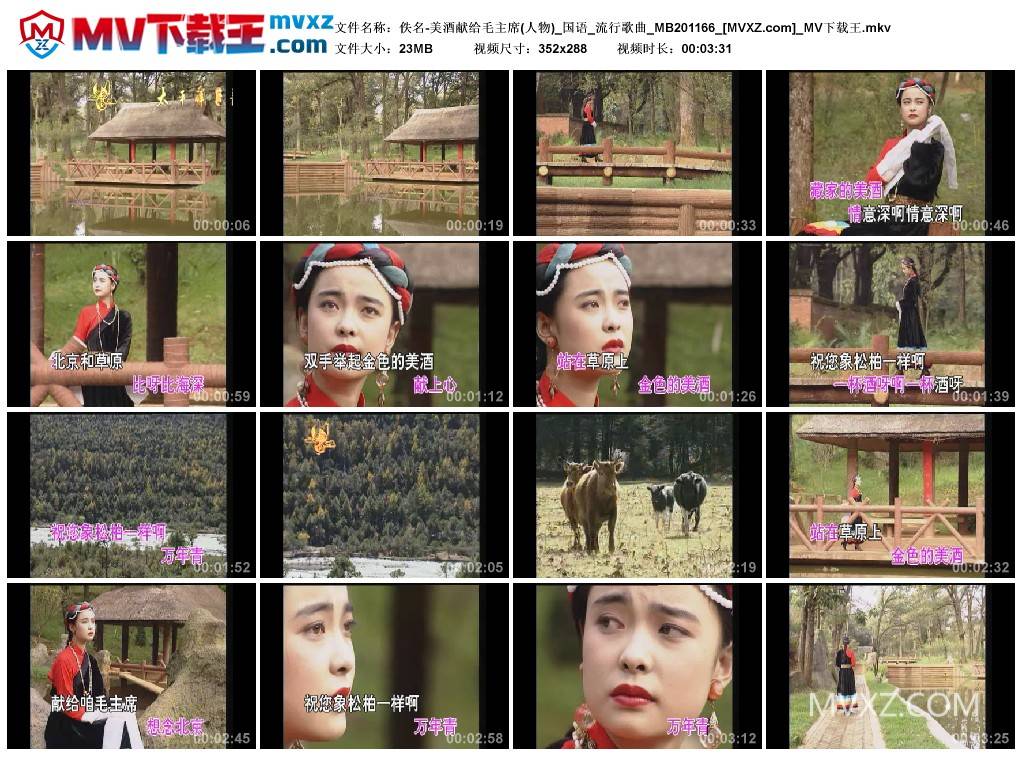 佚名-美酒献给毛主席(人物)_国语_流行歌曲_MB201166